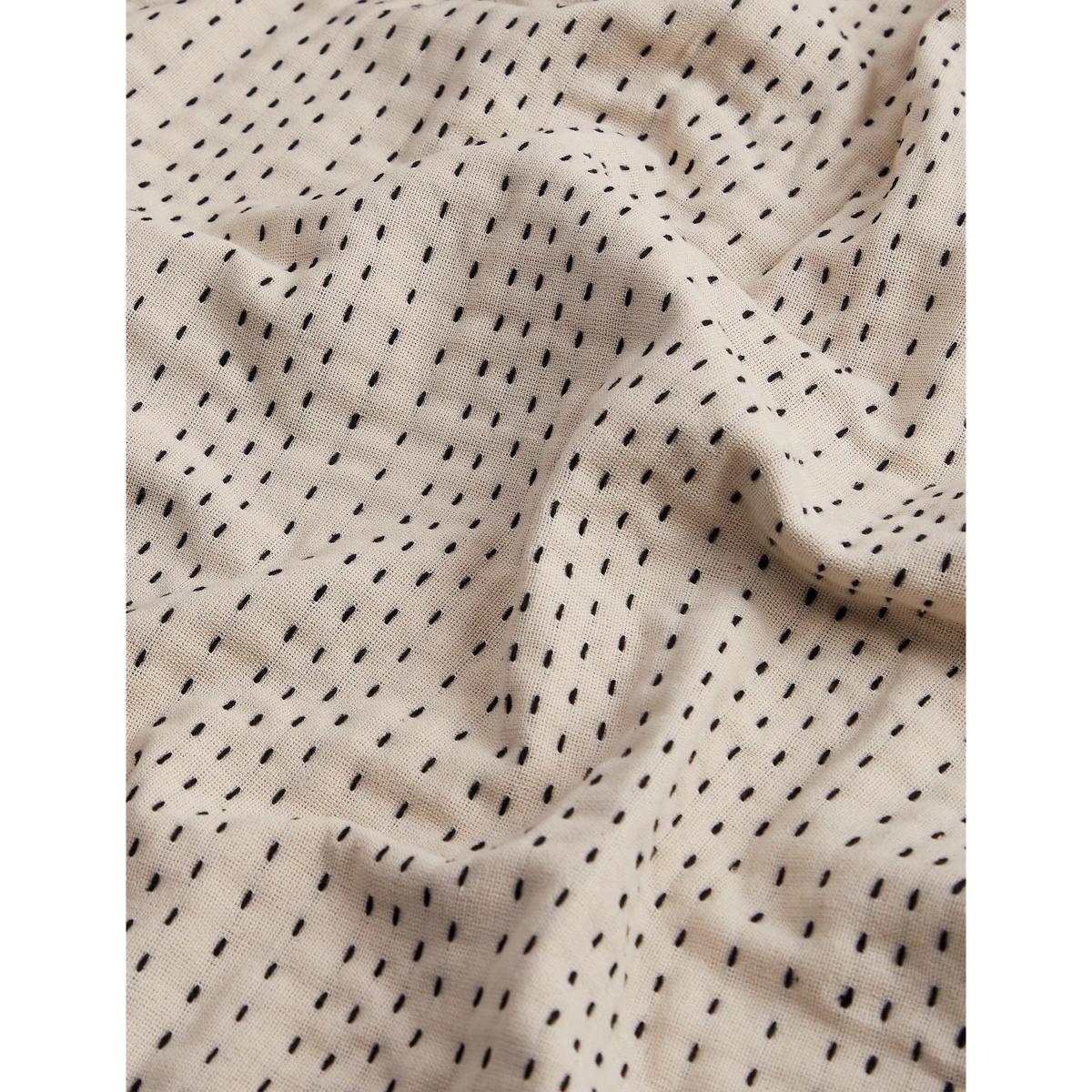 M&S X Fired Earth Casablanca Collection Maarif Stitched Throw - Weald Green, Weald Green,Malm,Natural – image 5