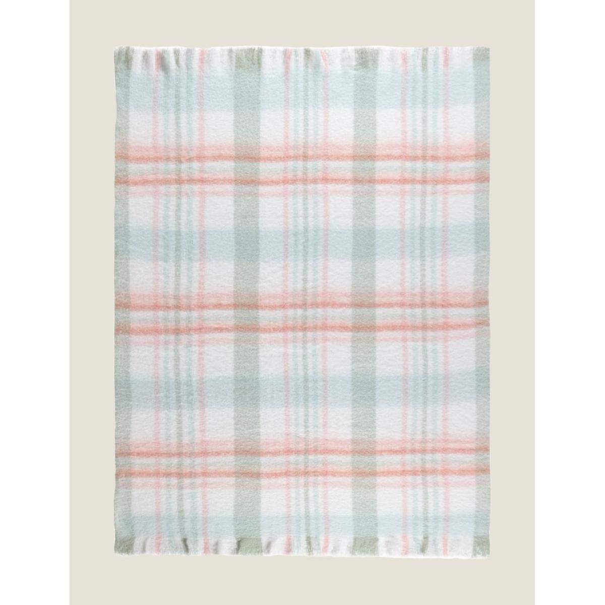 Laura Ashley Colten Check Throw - Sage, Sage – image 3