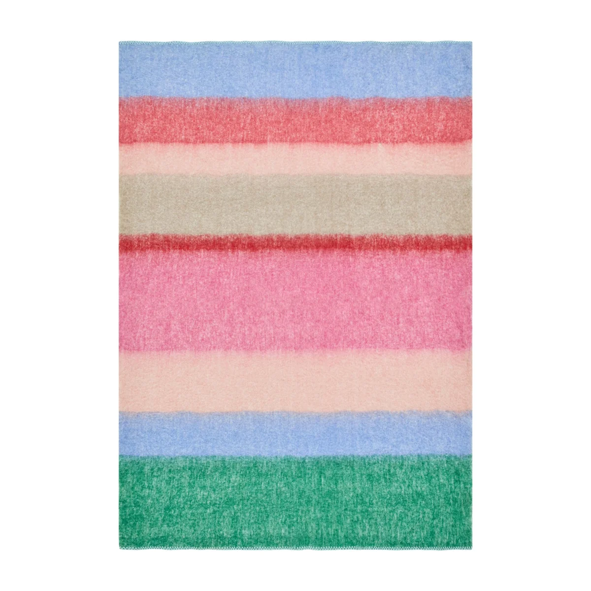 Bluebellgrey Wool Rich West Coast Stripe Throw Multi – image 2