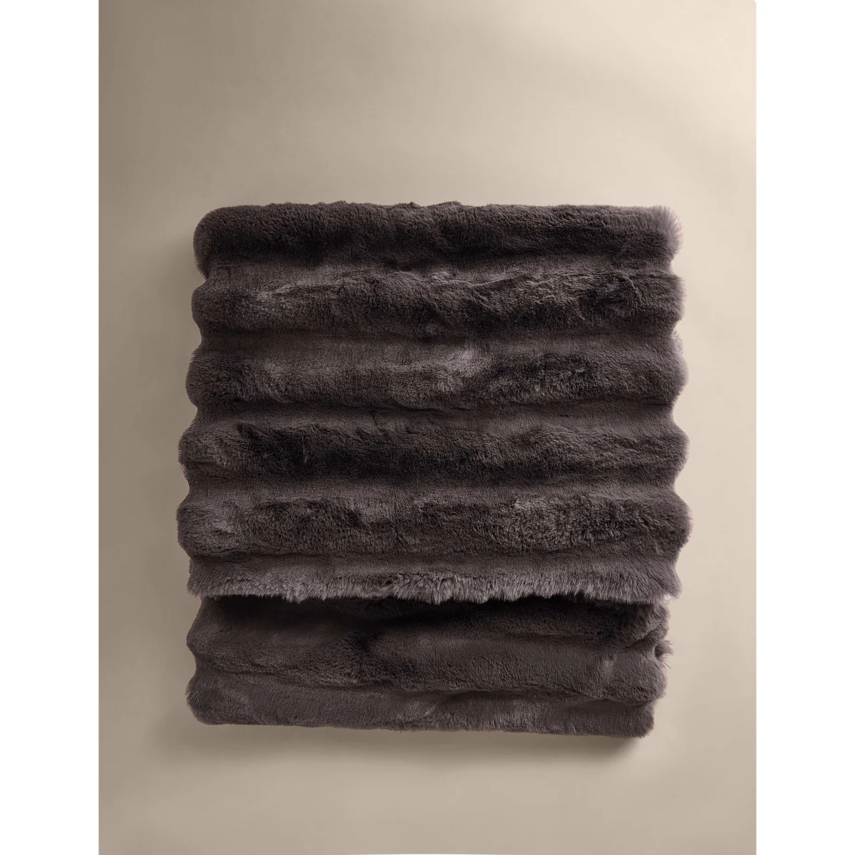 M&S Ribbed Chunky Adult Throw Khaki – image 2