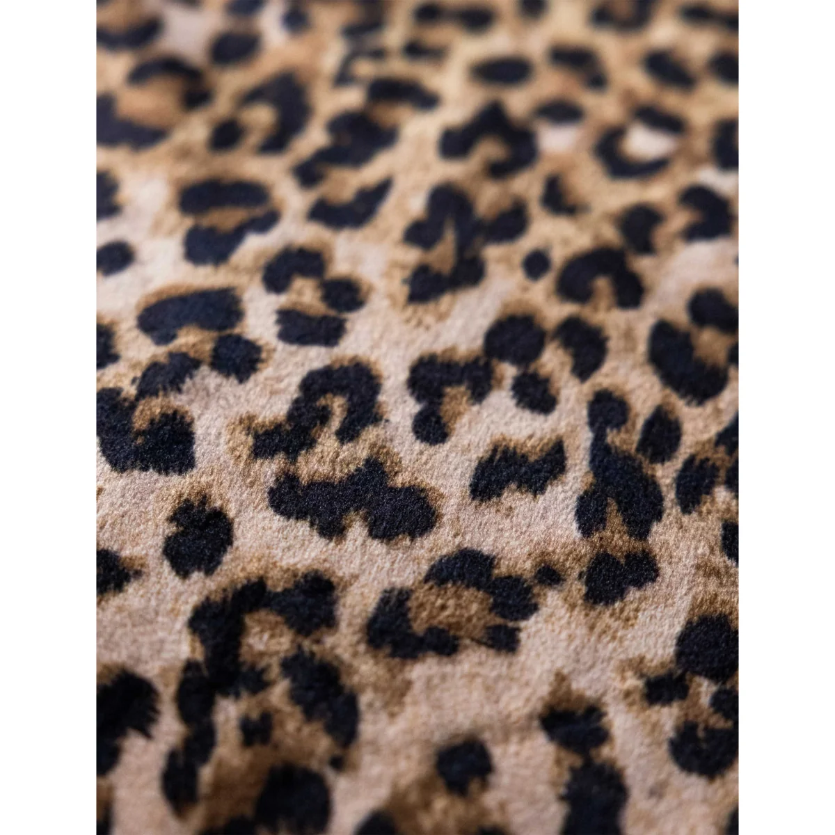 Rockett St George Velvet Leopard Love Tasselled Throw Black Mix – image 5