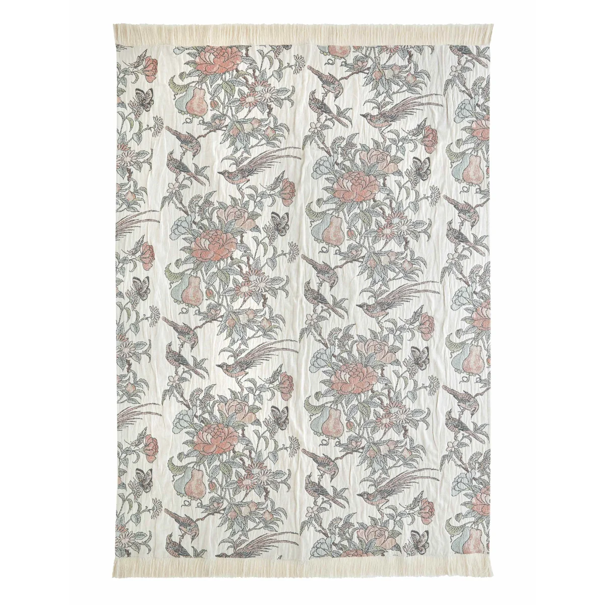 Historic Royal Palaces Hampton Pure Cotton Patterned Throw Multi – image 2