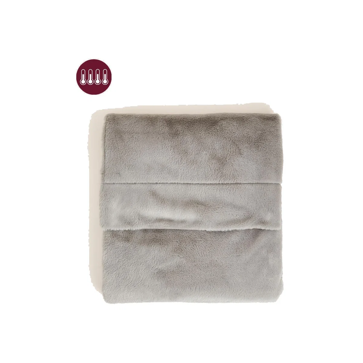 M&S Supersoft Faux Fur Throw - MED - Dark Green, Cream,Dark Green – image 1