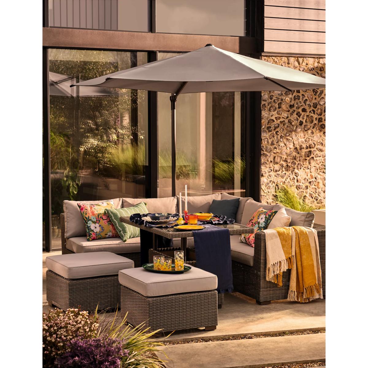 M&S Pure Cotton Checked Throw - Ochre, Ochre – image 6