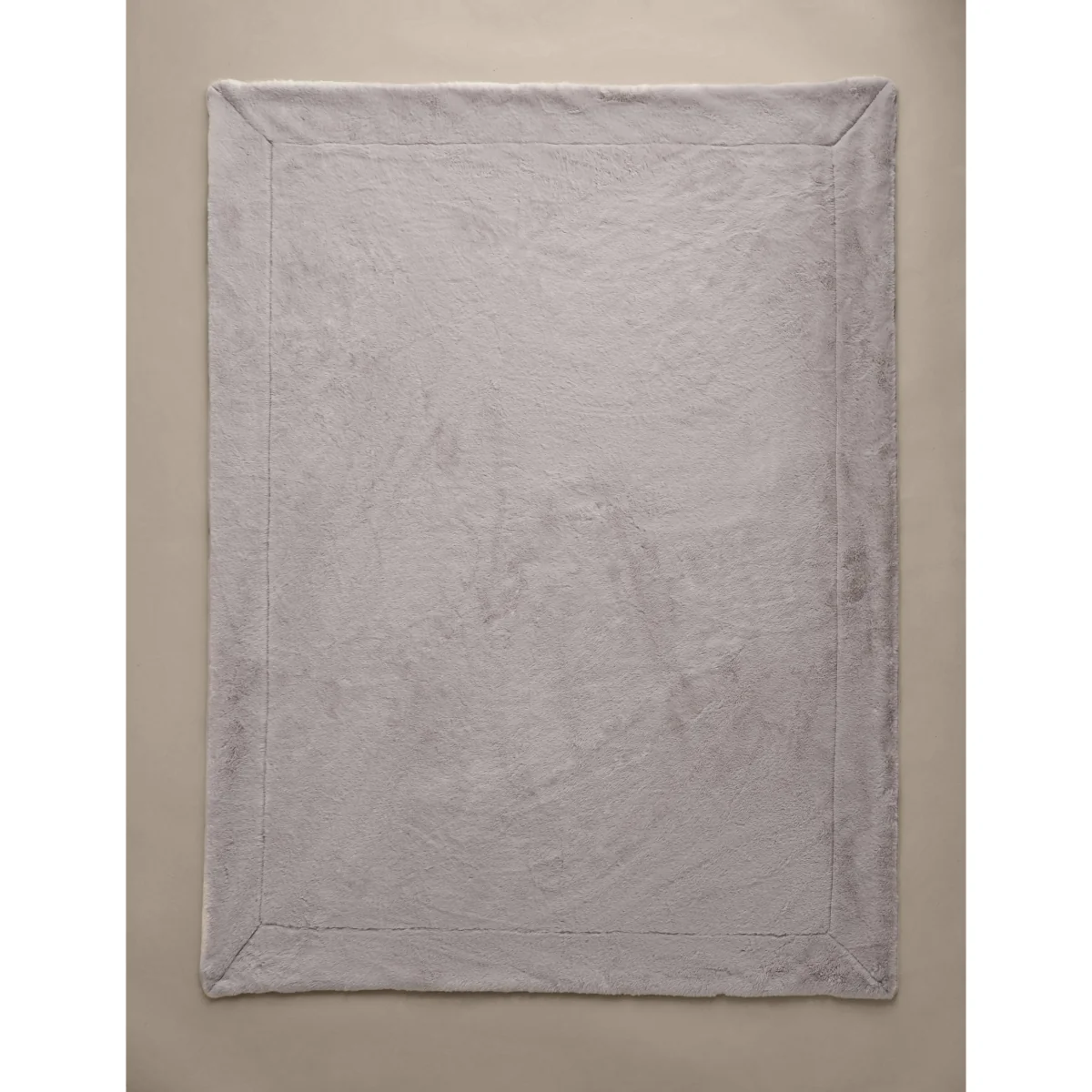 M&S Supersoft Faux Fur Large Throw Khaki – image 3