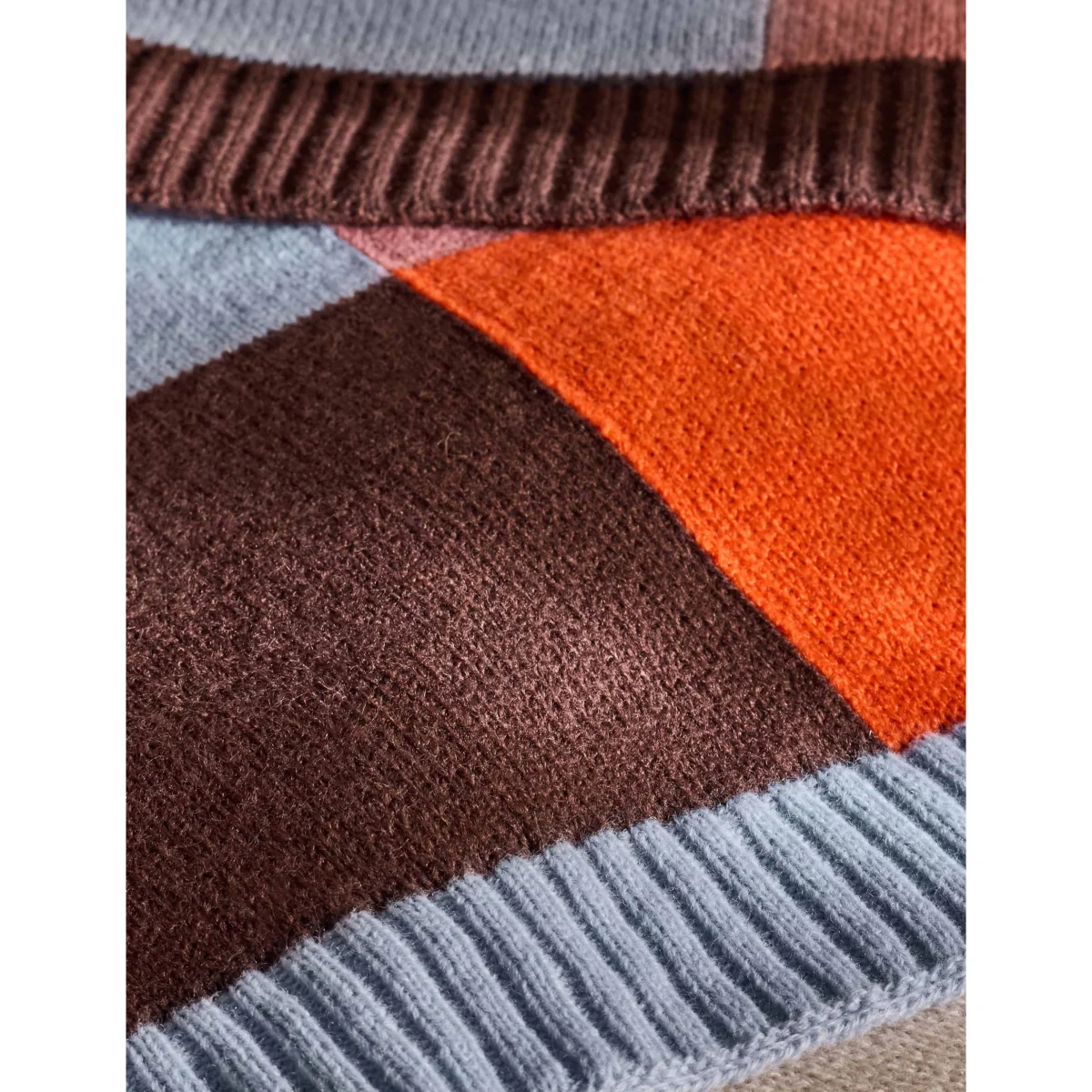 MADE Keava Knitted Throw Orange – image 3