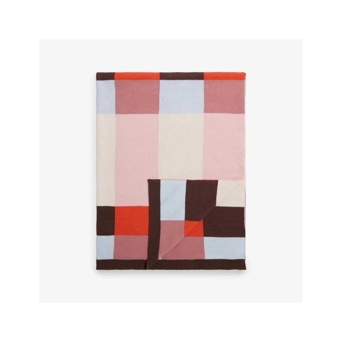 MADE Keava Knitted Throw Orange – image 4