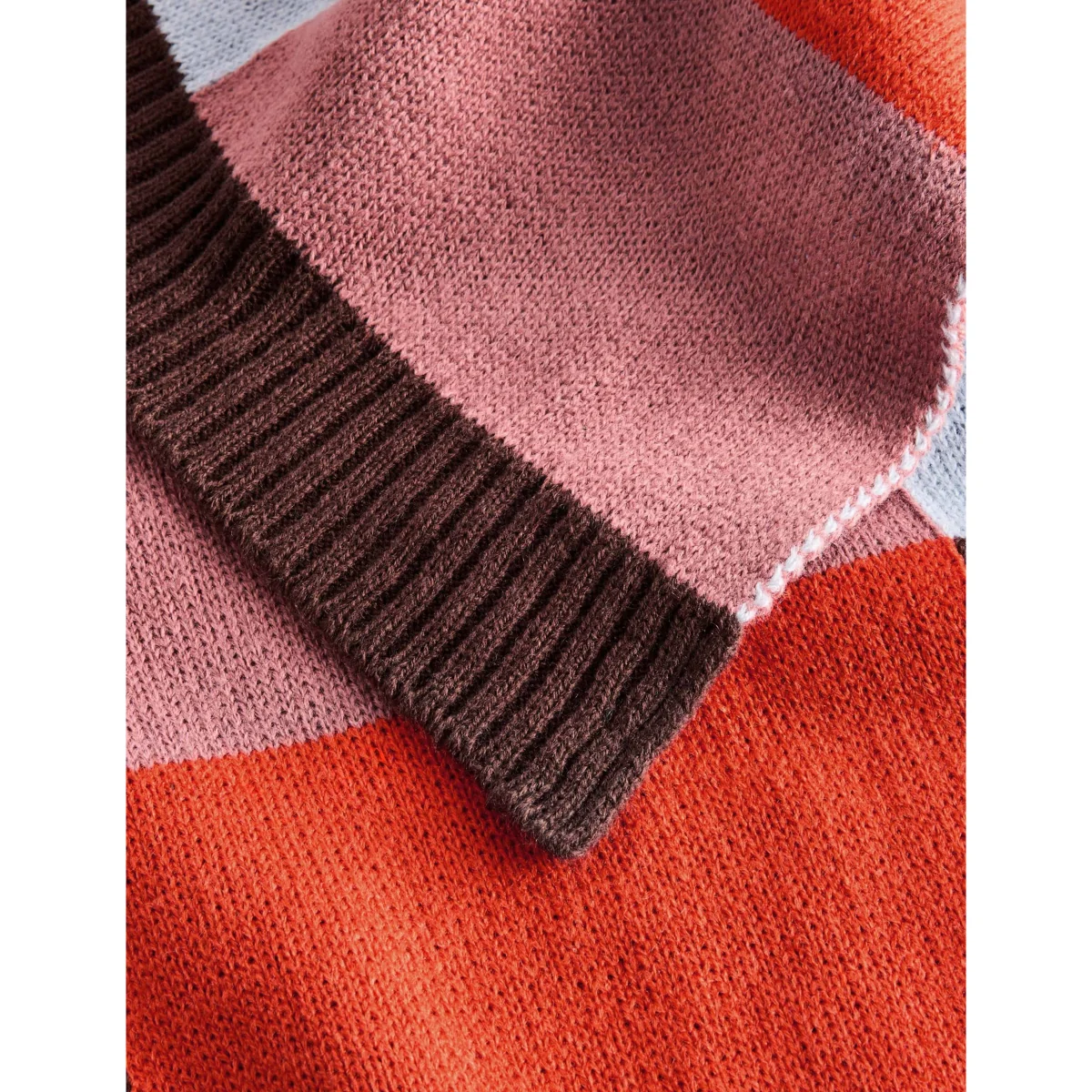 MADE Keava Knitted Throw Orange – image 5