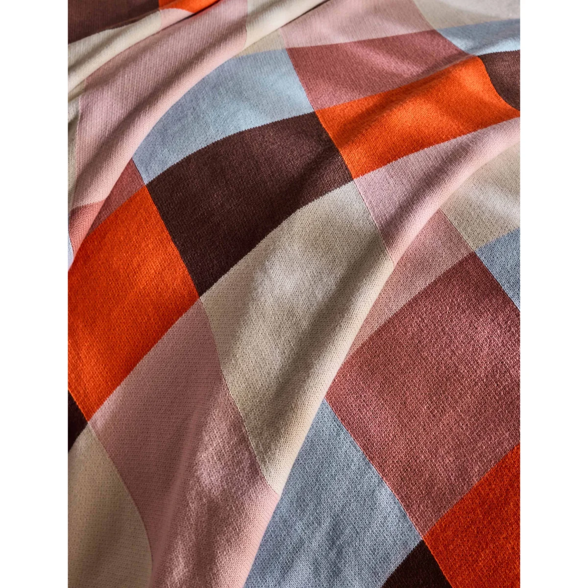 MADE Keava Knitted Throw Orange – image 6