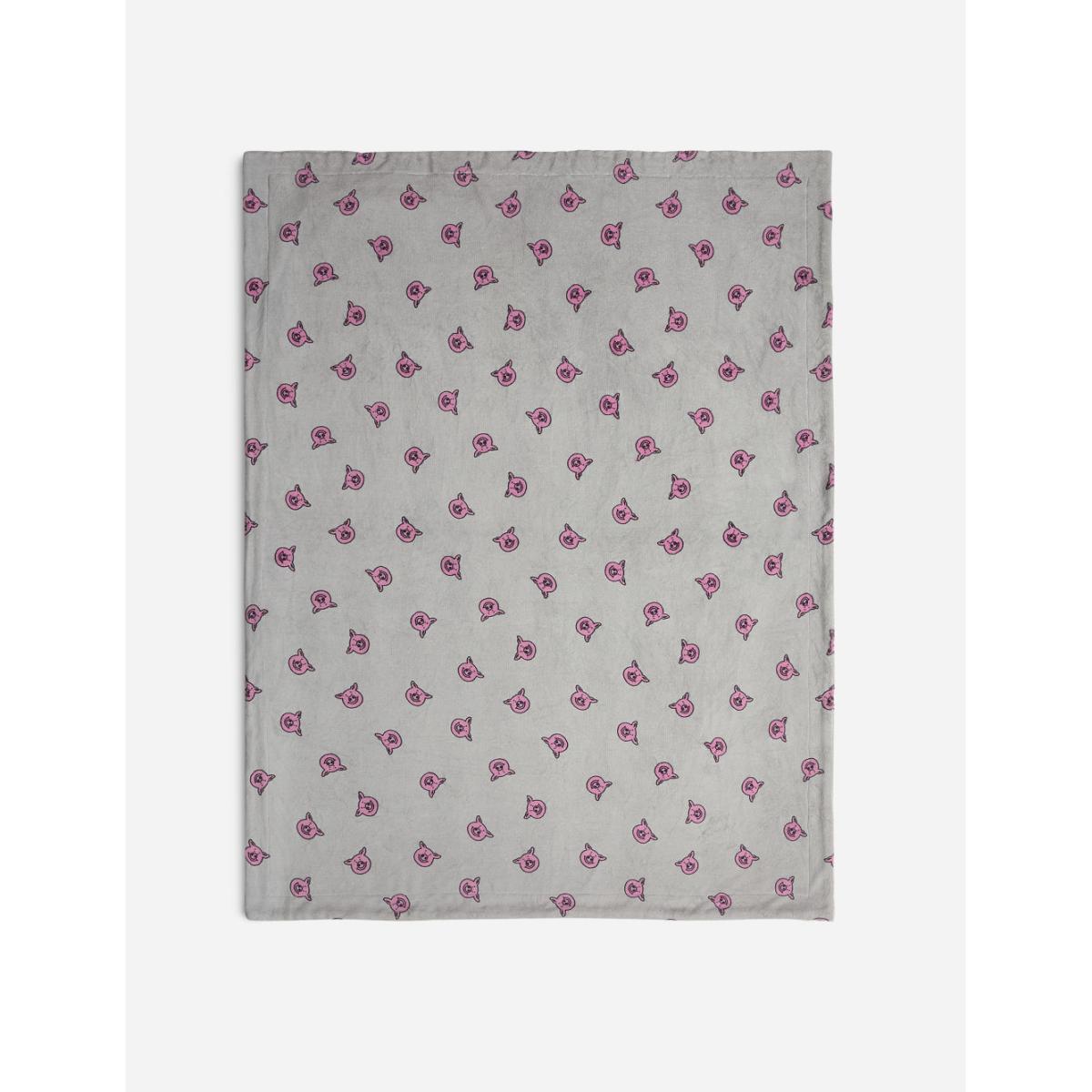 Percy Pig™ Borg Fleece Large Throw - Grey Mix, Grey Mix – image 3
