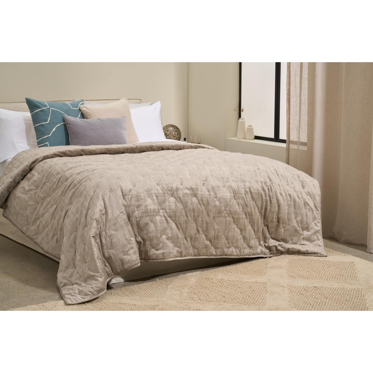 Tabitha Luxury Quilted Bedspread, 225 x 220cm, Mink – image 3