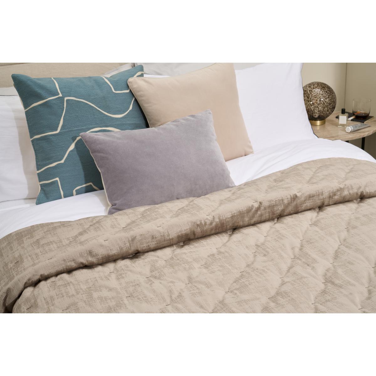 Tabitha Luxury Quilted Bedspread, 225 x 220cm, Mink – image 4