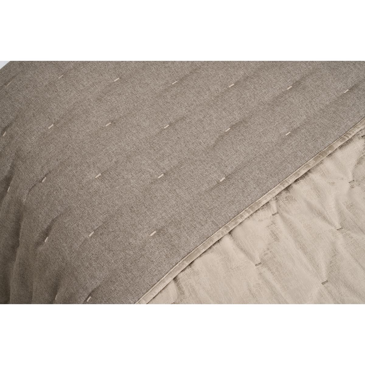Tabitha Luxury Quilted Bedspread, 225 x 220cm, Mink – image 5