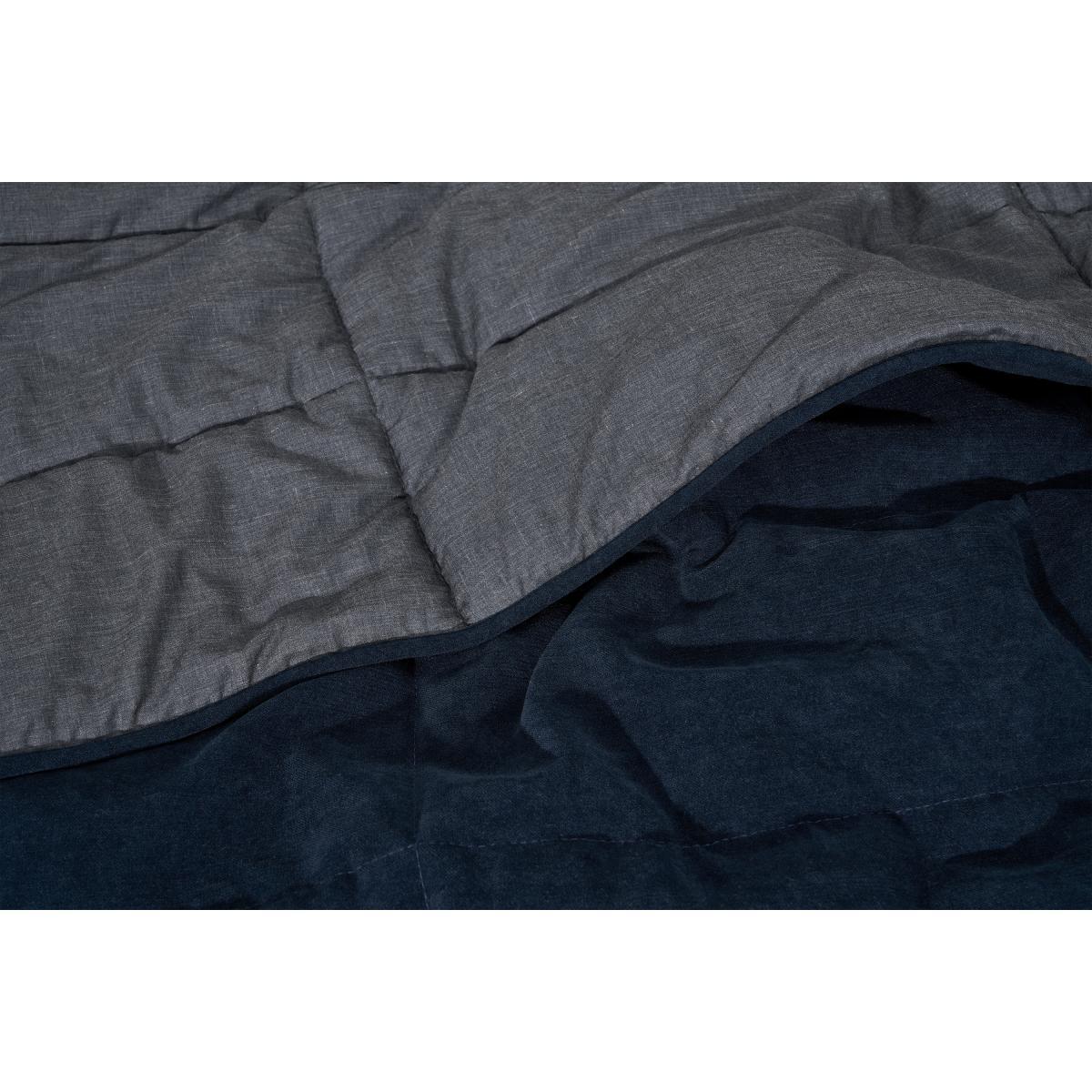Jovian Quilted Bedspread, 225 x 220cm, Deep Navy – image 5