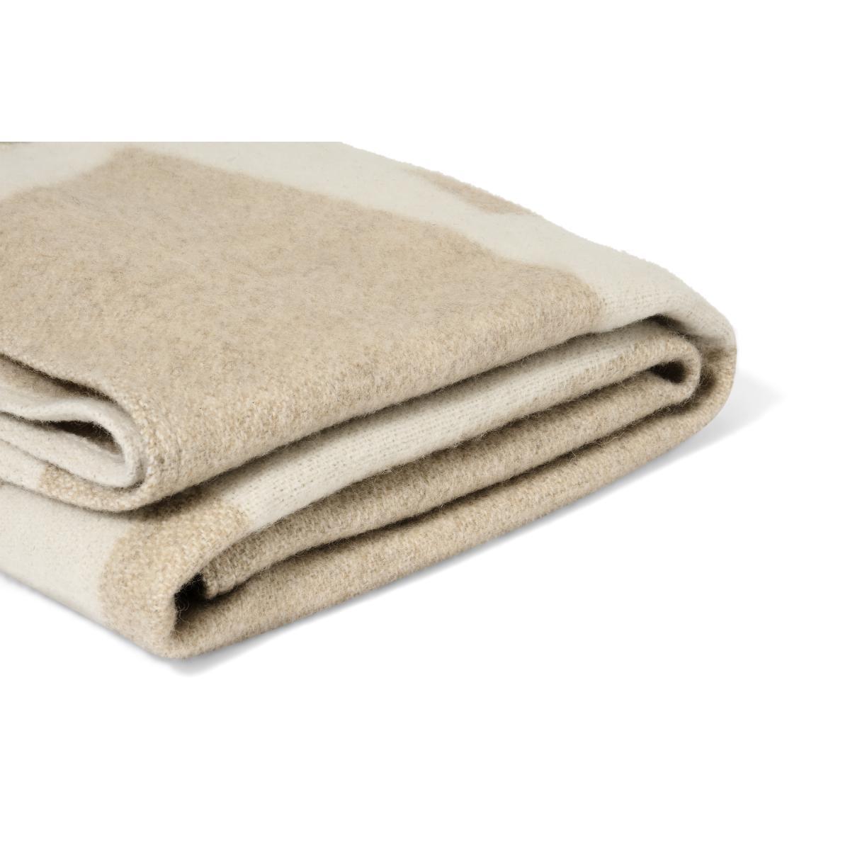 Lafant Wool Throw, 125 x 170cm, Neutral – image 5