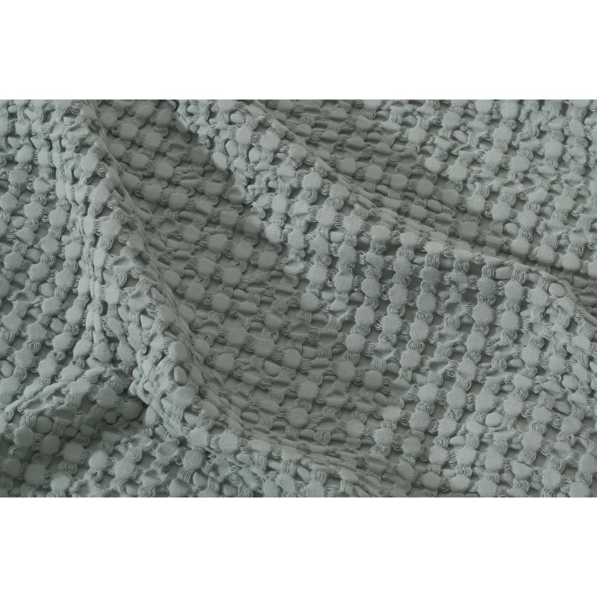 Lozen Waffle 100% Organic Cotton Bedspread, 150 x 200cm, Seafoam – image 7