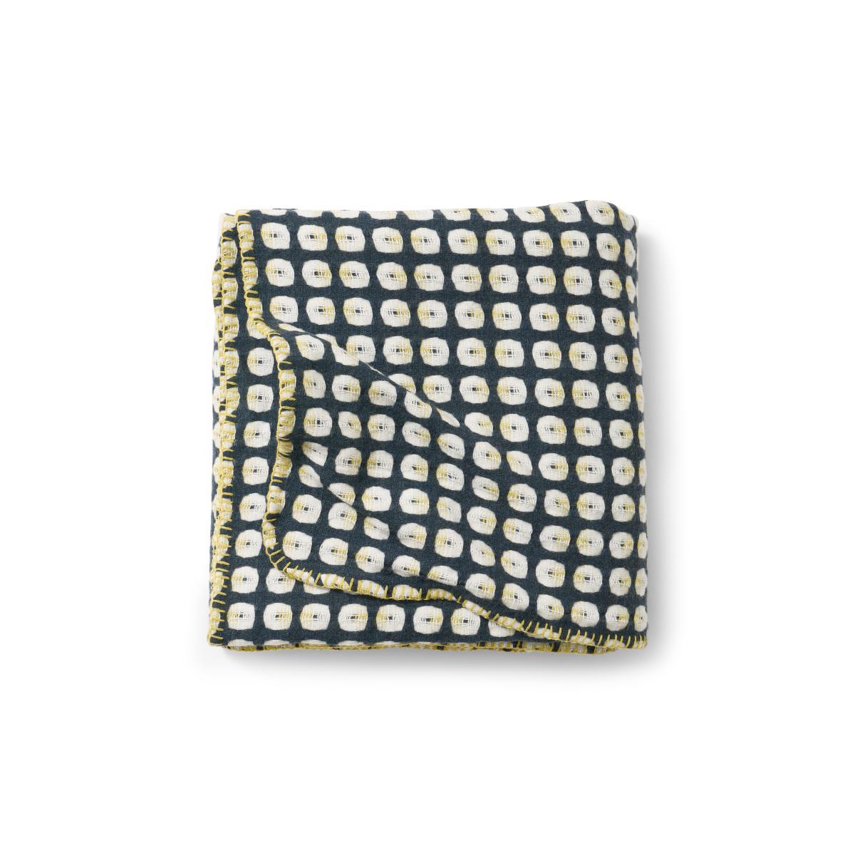 Klara Lambswool Blend Throw, 200 x 200 cm, Navy – image 2