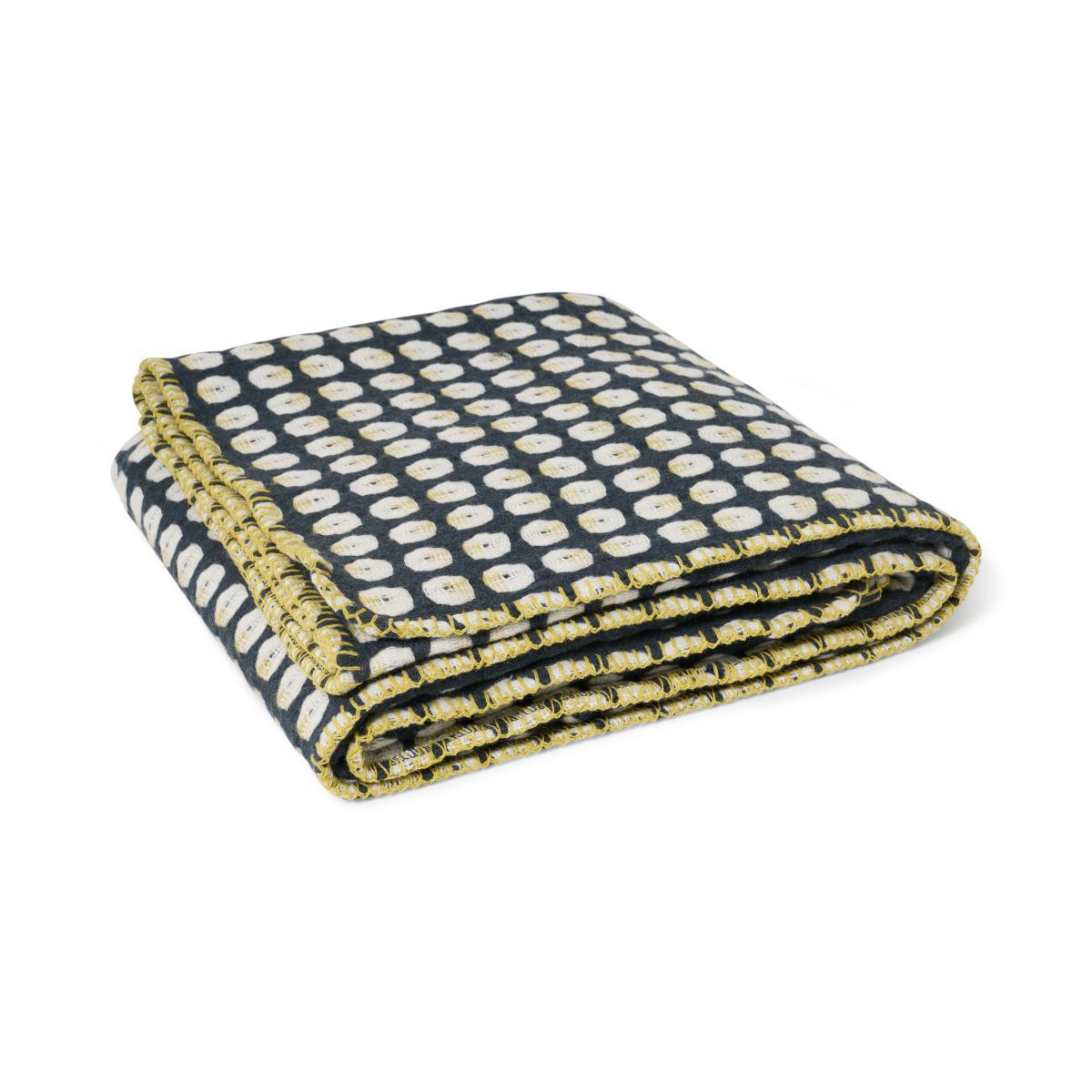 Klara Lambswool Blend Throw, 200 x 200 cm, Navy – image 5