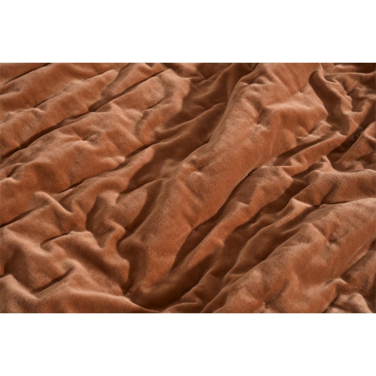 Lorna Velvet Bedspread, 225 x 220 cm, Cinnamon – image 6