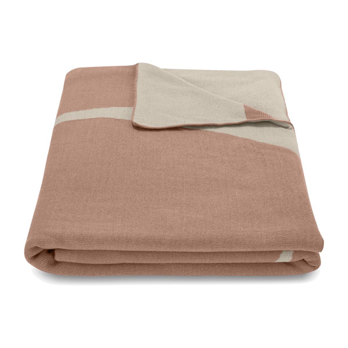 Isola 100% Cotton Knitted Throw, 130 x 170cm, Pink – image 1