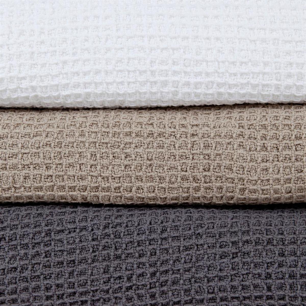 Waffle blanket linen grey – image 2
