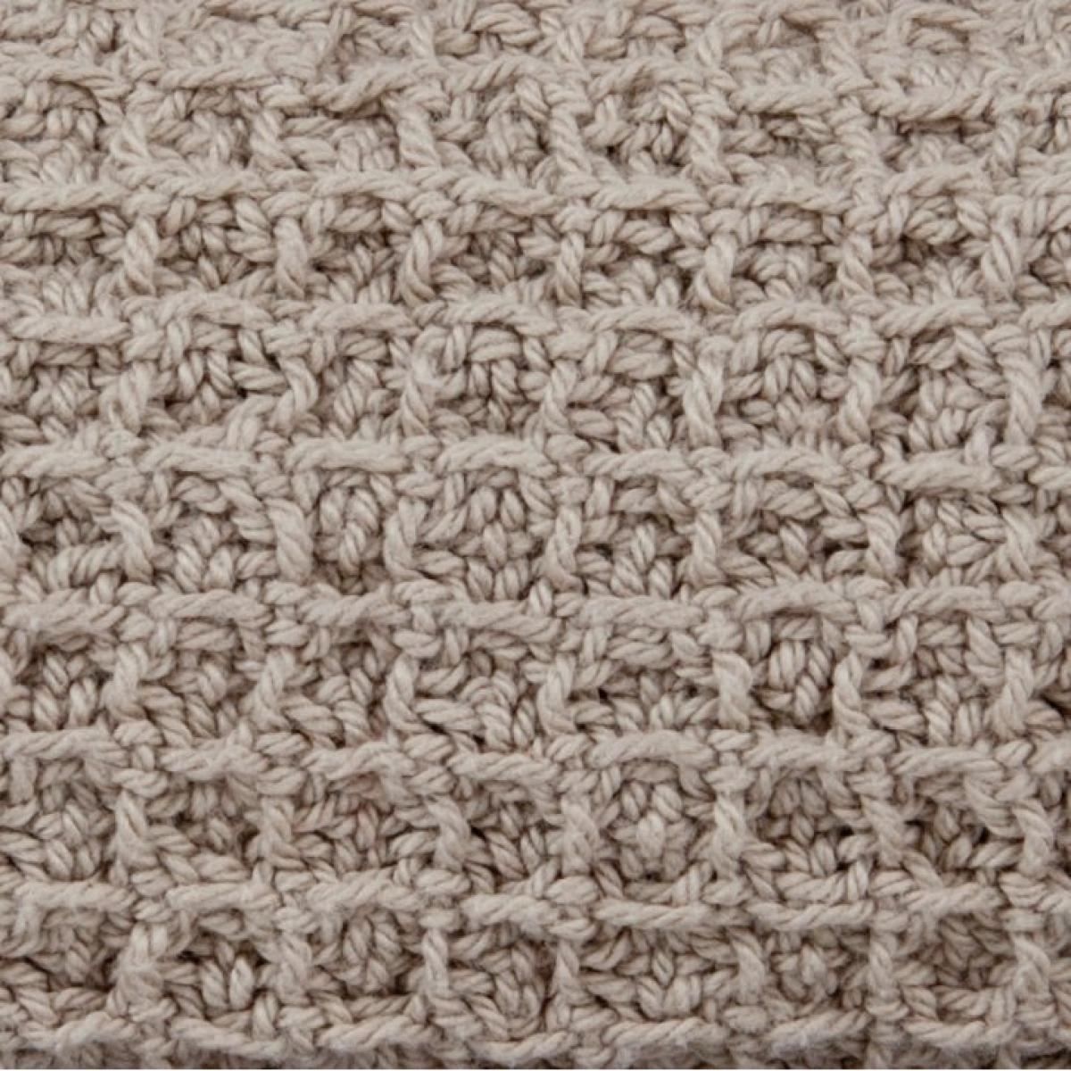 Waffle blanket linen grey – image 1