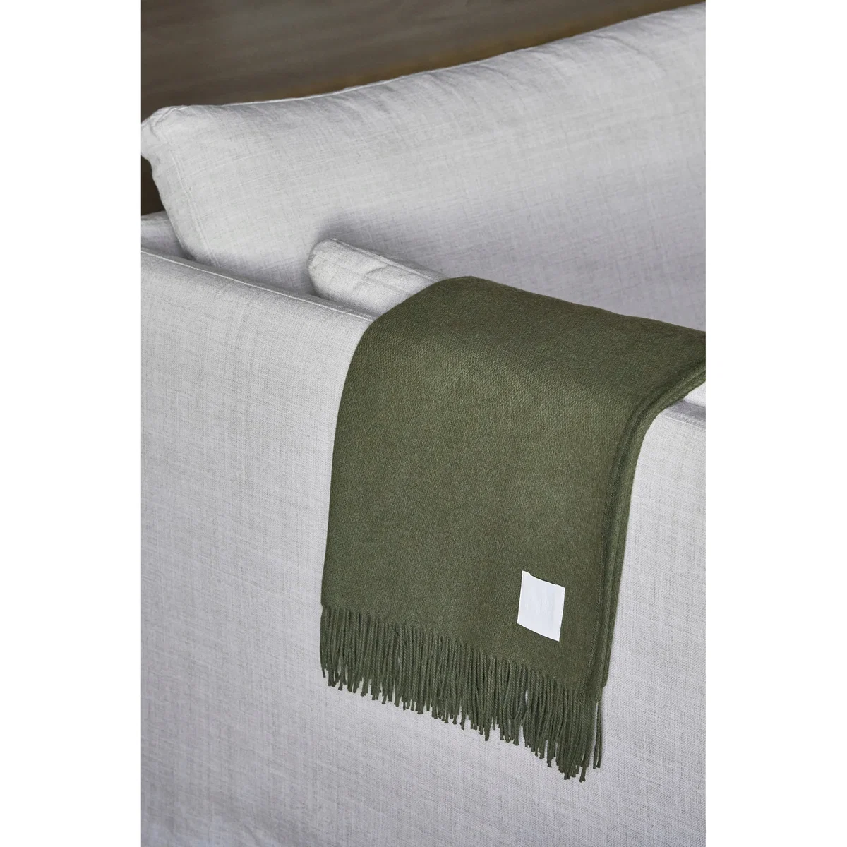 Scandi Living Loom cotton throw 125x170 cm Khaki – image 4