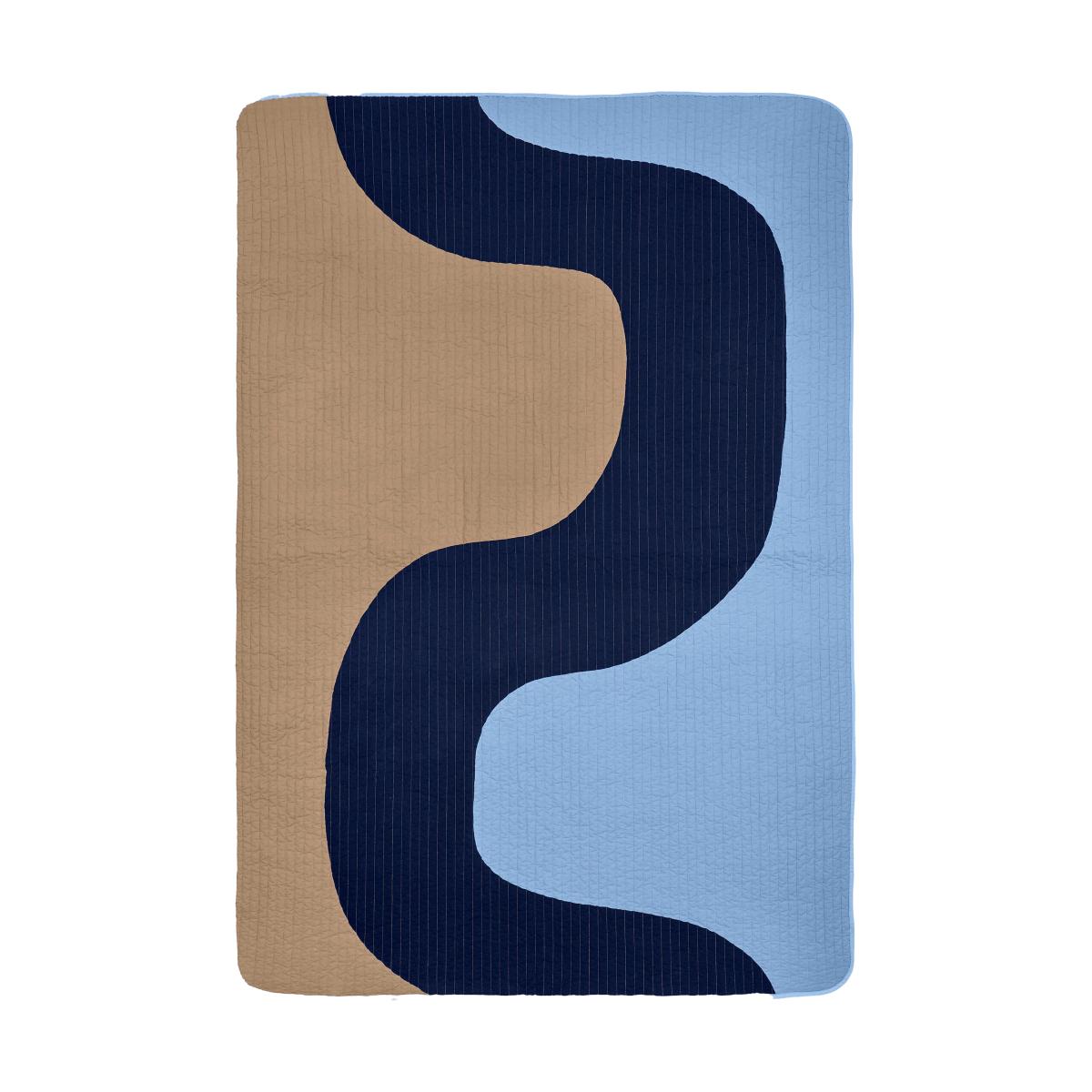 Marimekko Seireeni throw 160x234 cm Blue-beige – image 2
