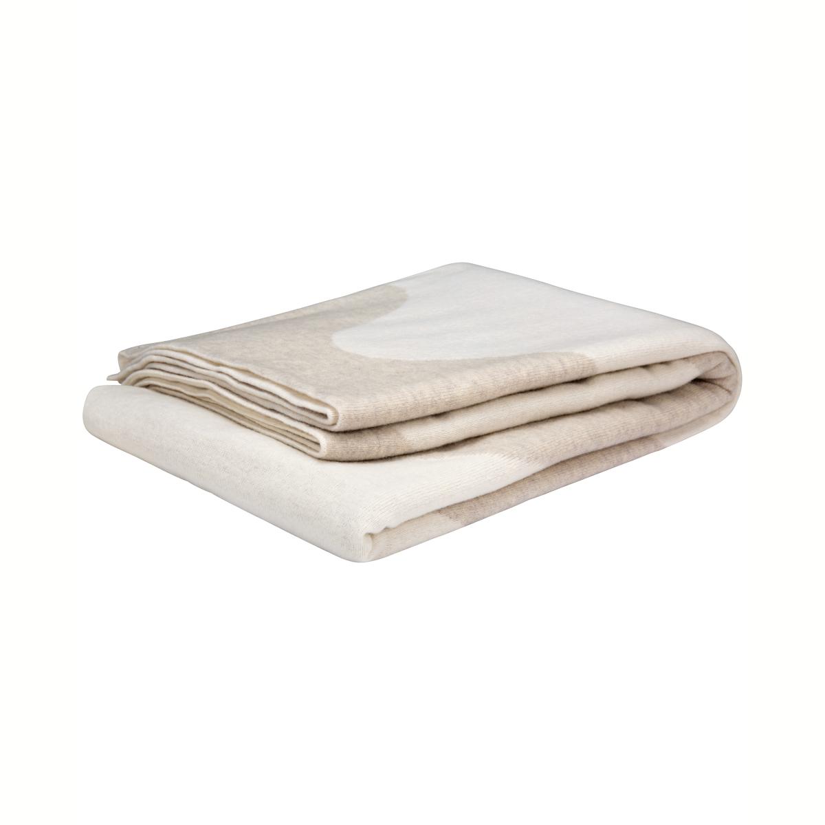 Lokki blanket knitted 130x180 cm beige-white – image 2