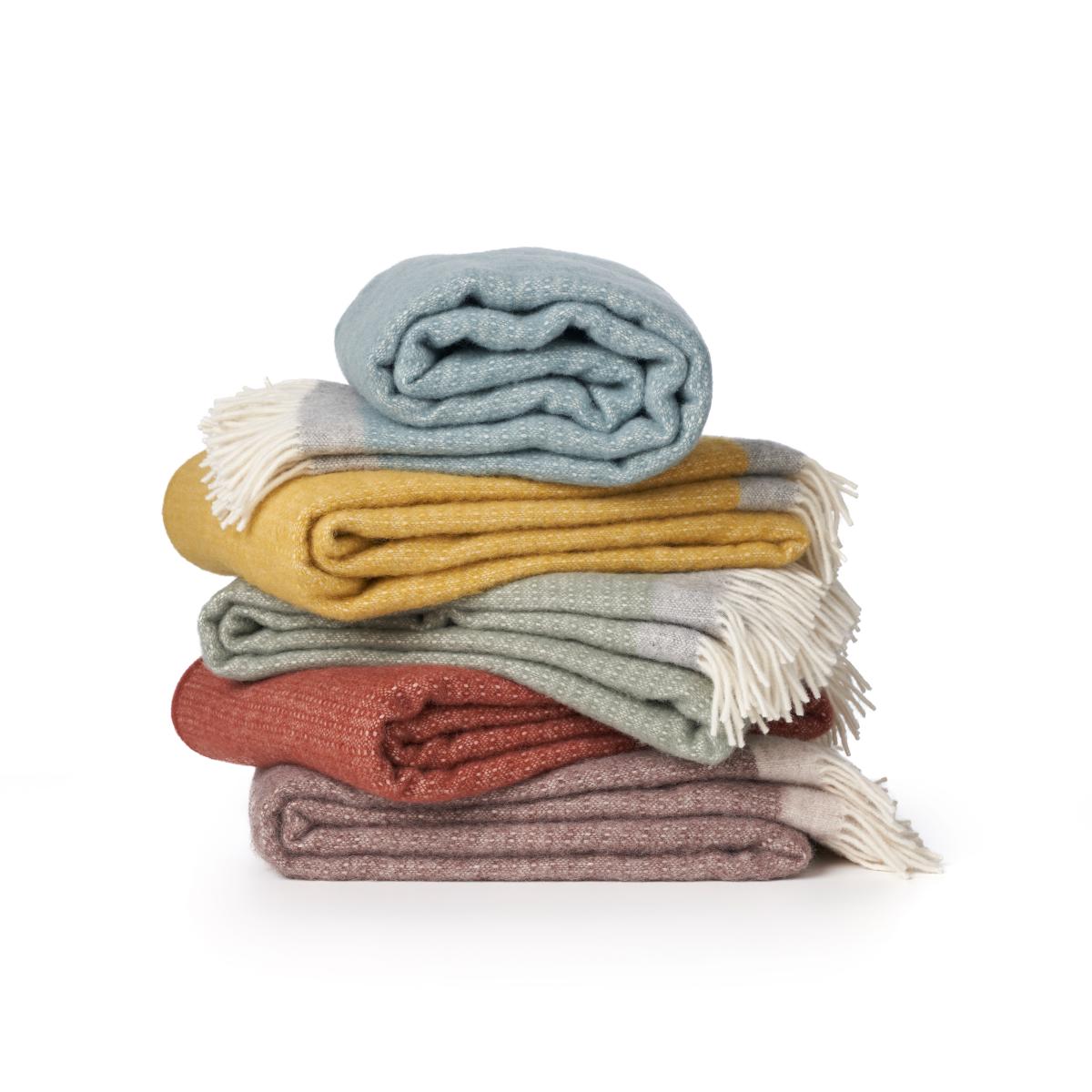 Harald wool throw 130x200 cm Brown-beige – image 2