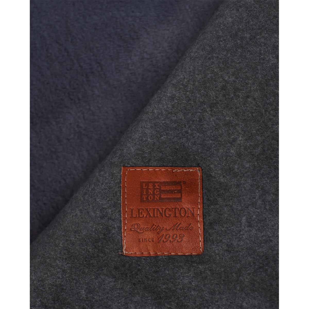 Faux Fur Recycled Polyester throw 140x200 cm Dark gray – image 2