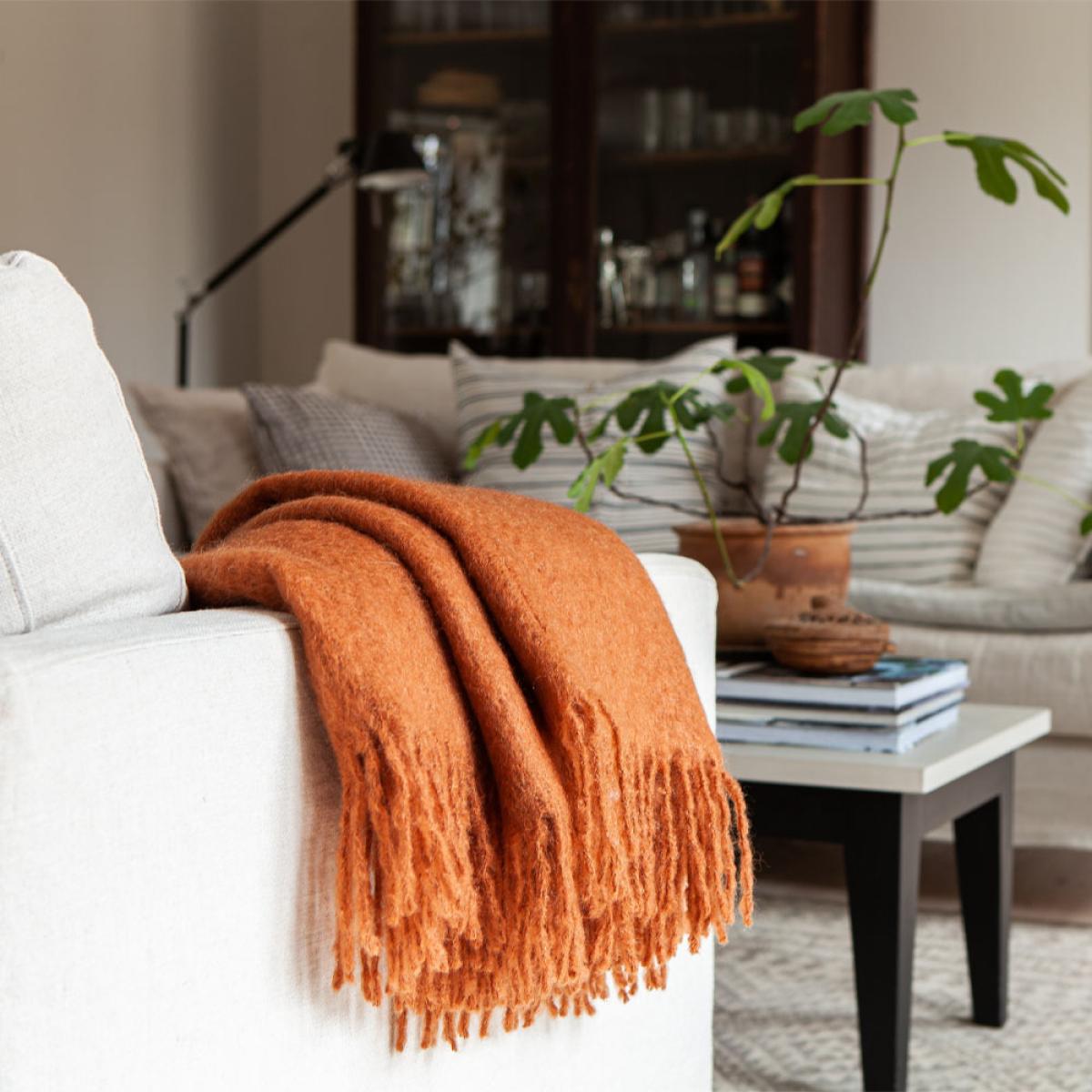 Stackelbergs Mohair blanket dusky blue – image 4