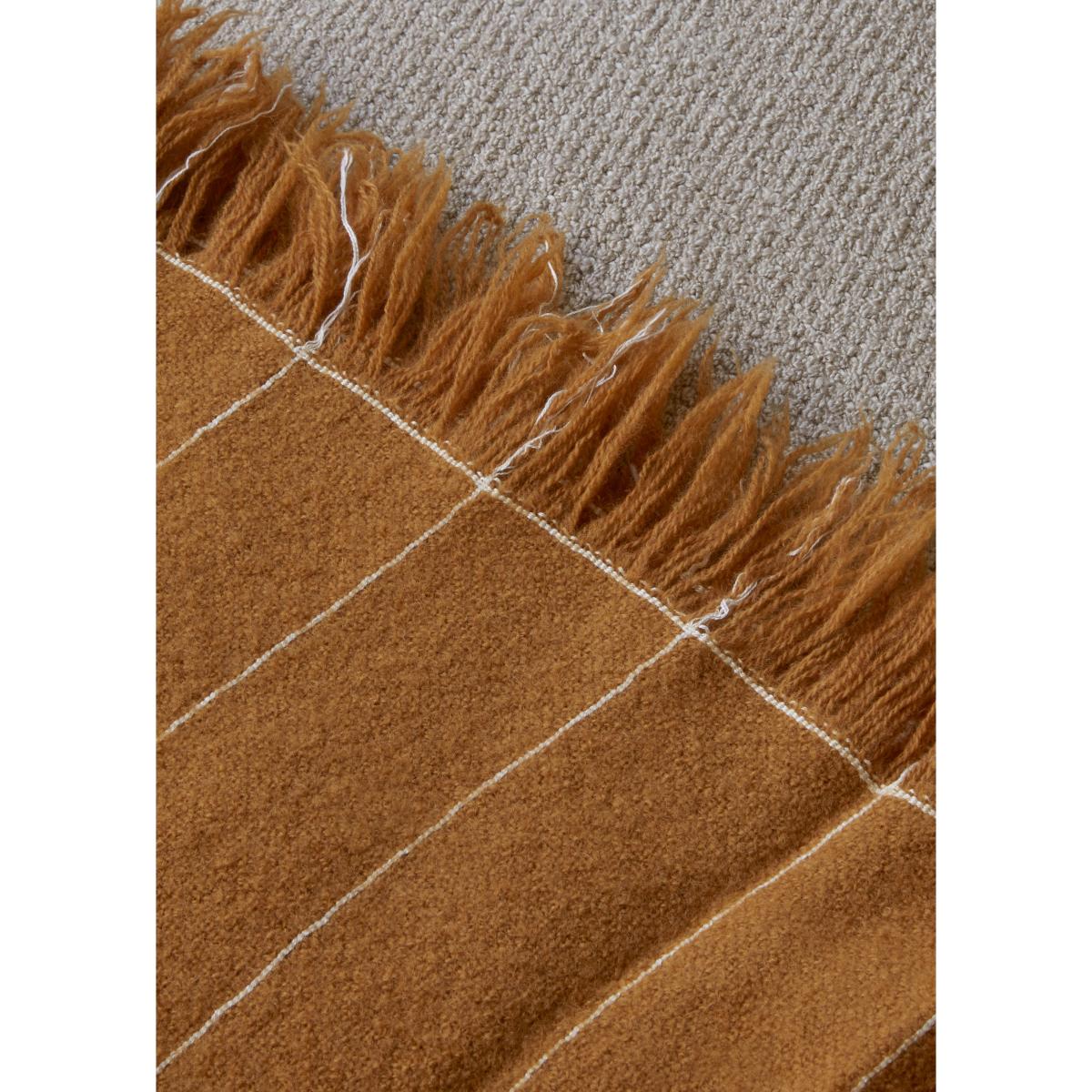 Battus throw 130x185 cm Ochre – image 4