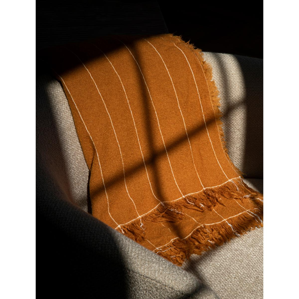 Battus throw 130x185 cm Ochre – image 6