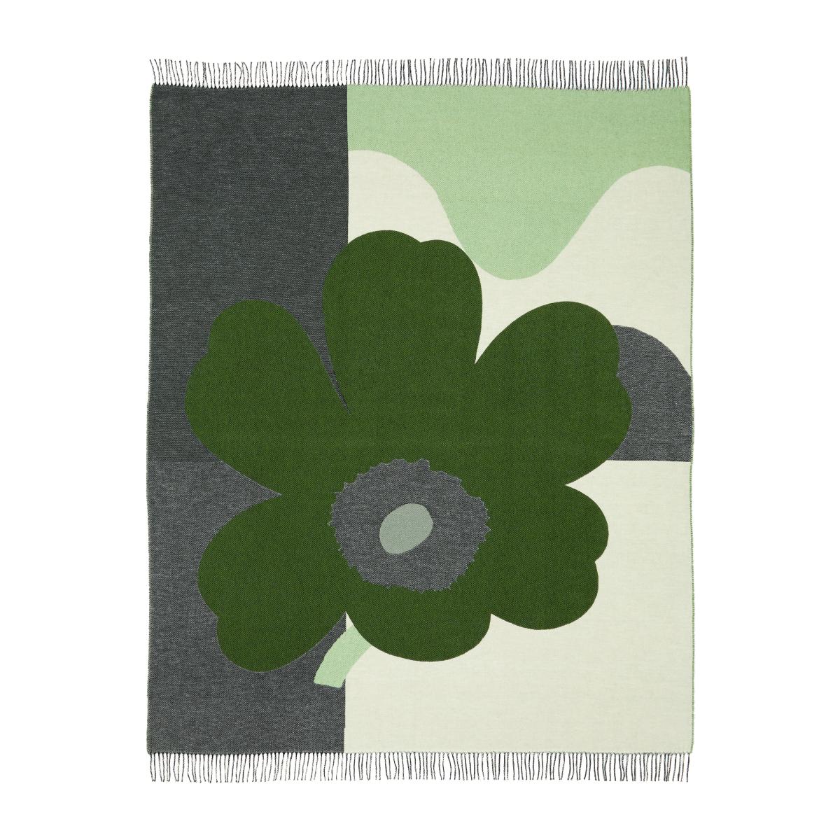 Co-Created throw 130x170 cm Green-white – image 2