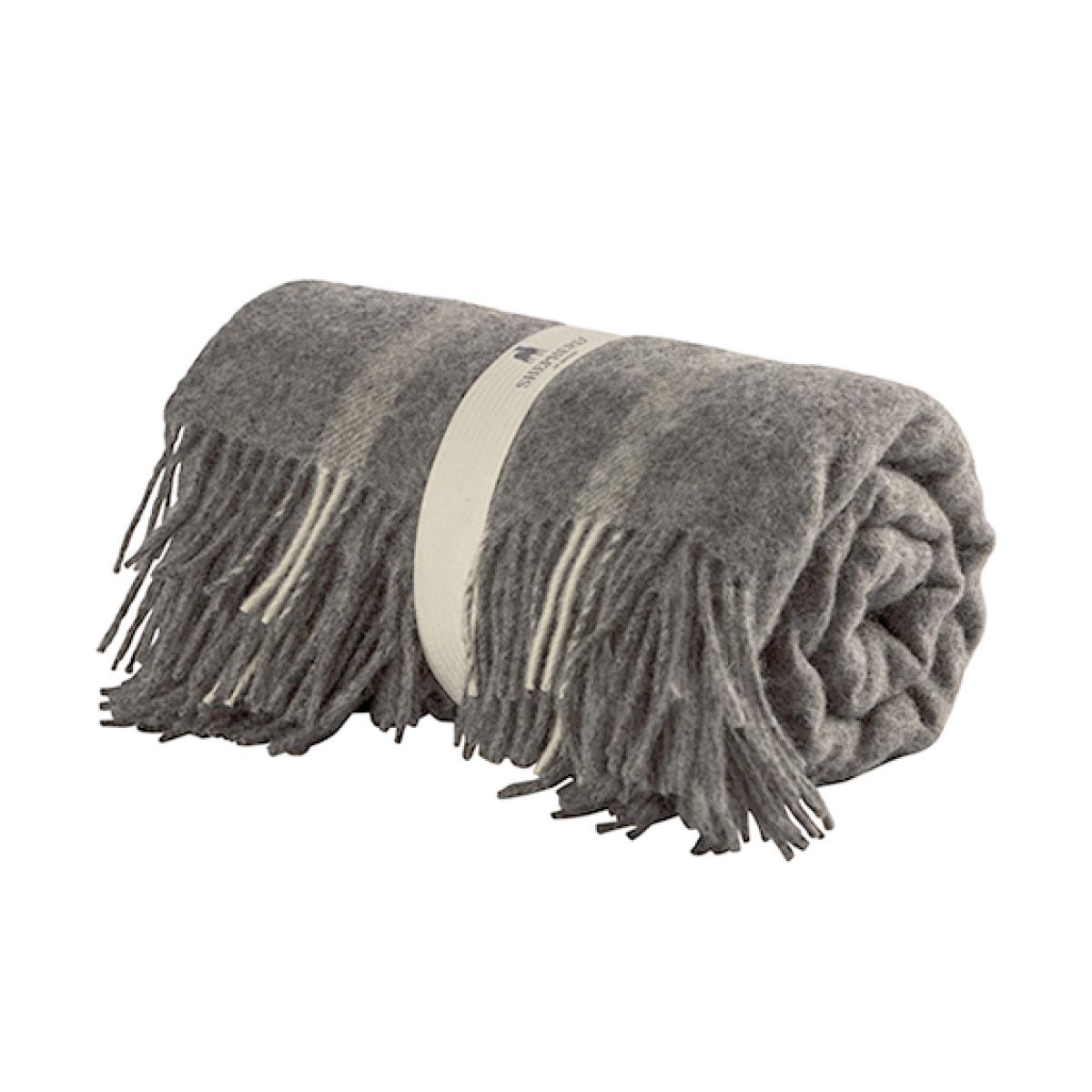 Lucy wool throw 140x240 cm Granite – image 2