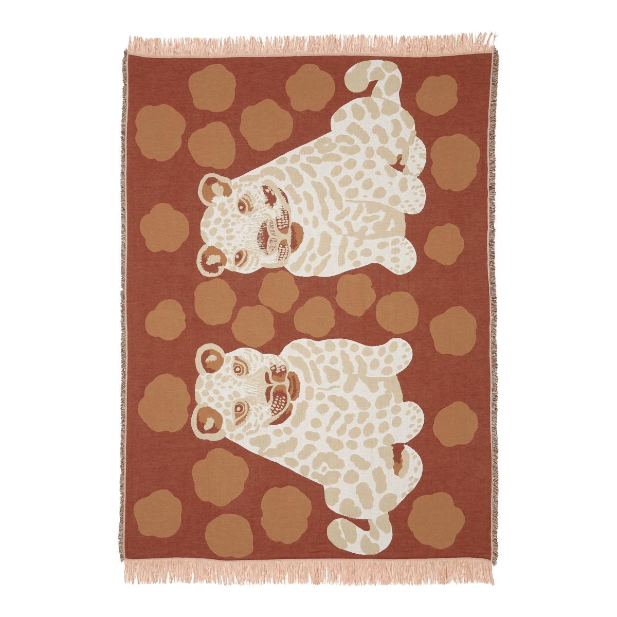 Kaksoset throw 130x180 cm Beige-orange-brown – image 2