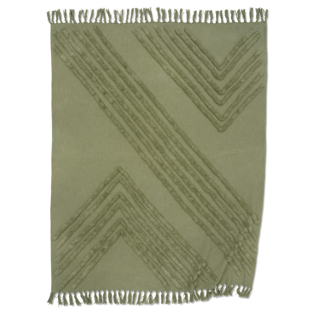 Classic Collection Edge cotton throw 130x170 cm Tea – image 2