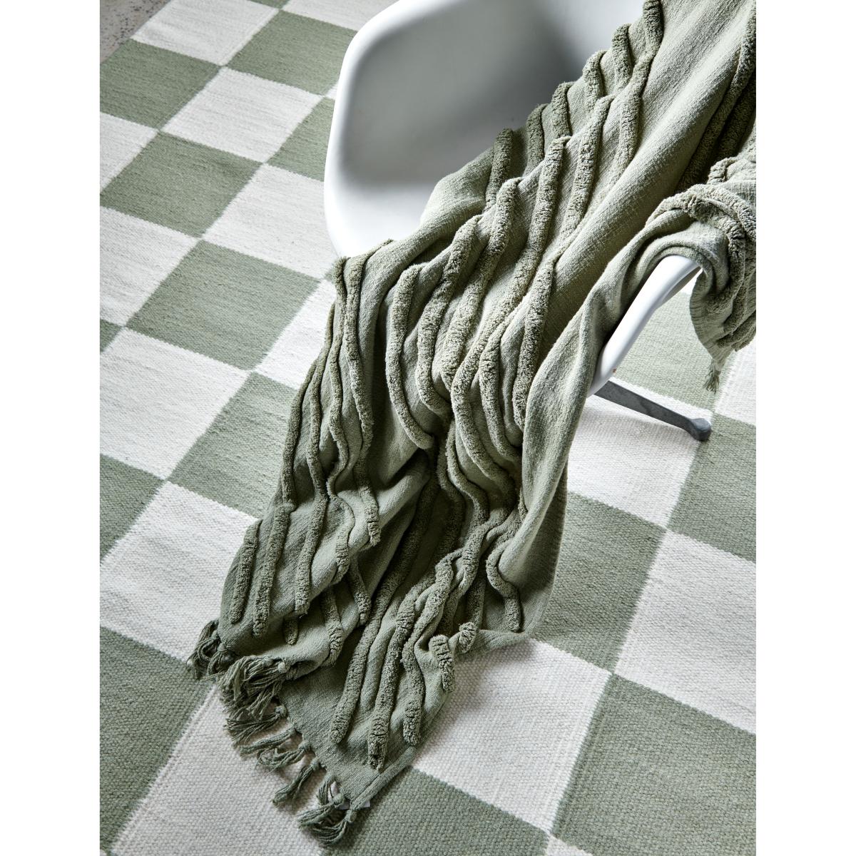 Classic Collection Edge cotton throw 130x170 cm Tea – image 3