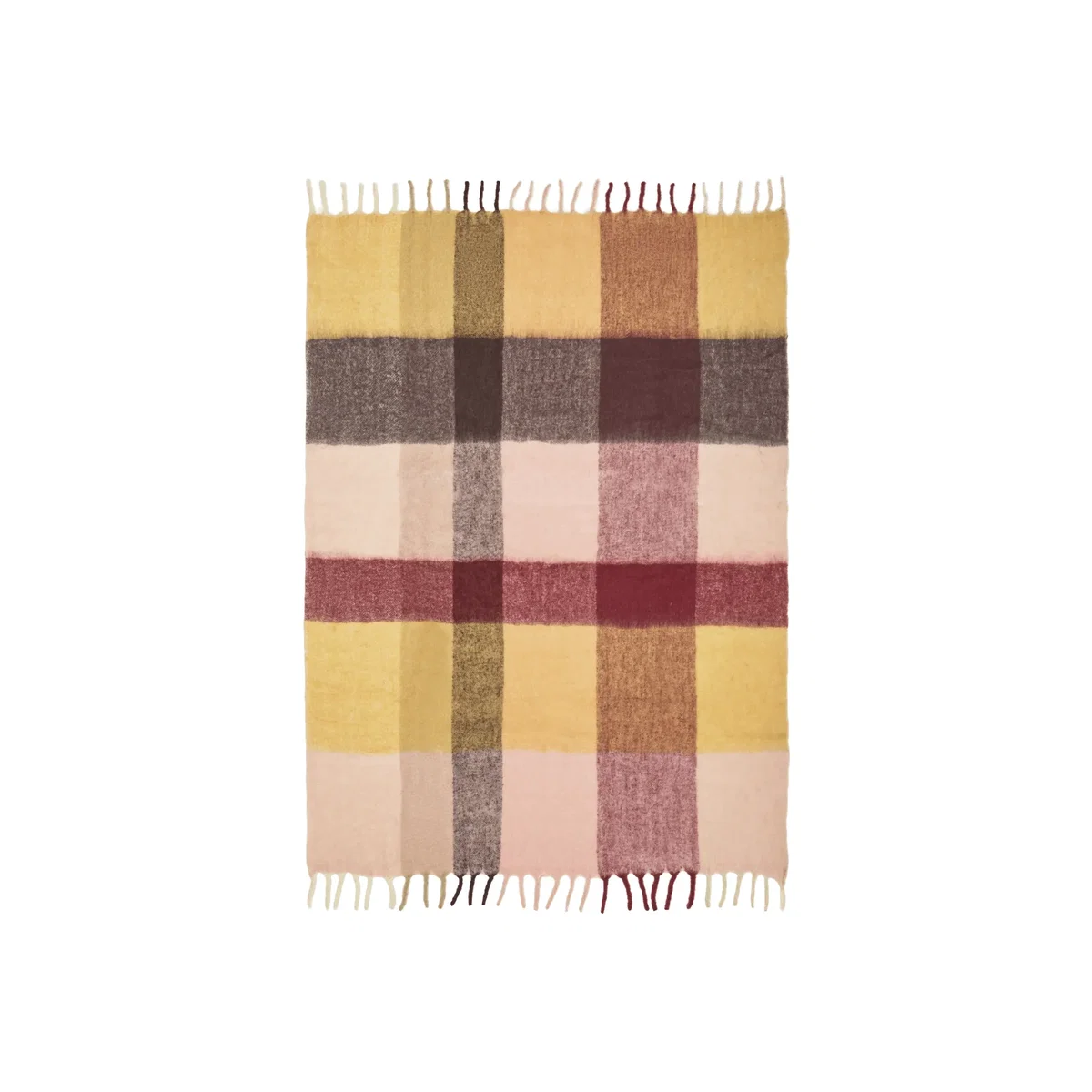 Ferm Living Blur mohair throw Butter-pale rose 130x170 cm – image 1