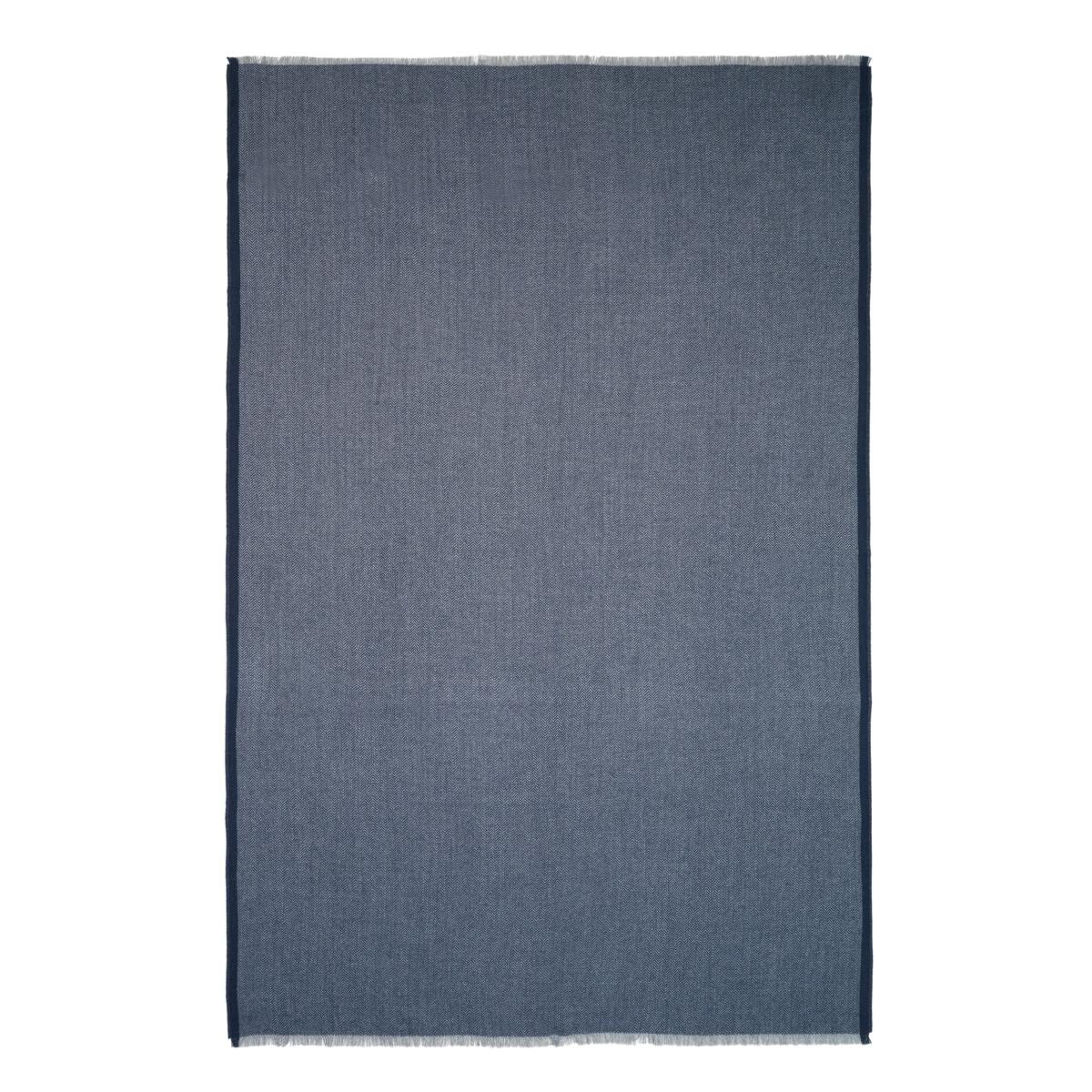 Herringbone throw 130x190 cm dark blue-grey – image 2