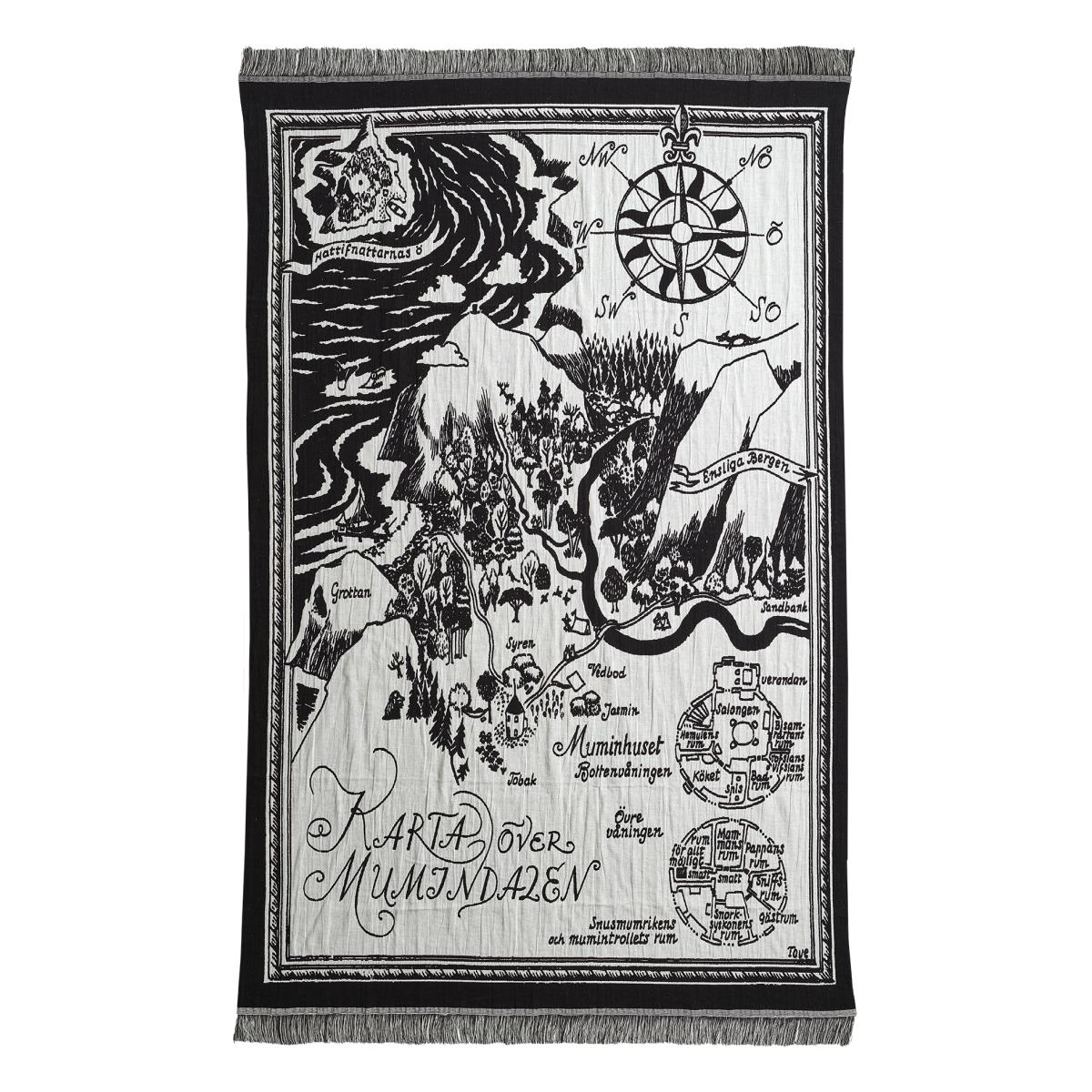 Moomin map throw Back - White – image 2