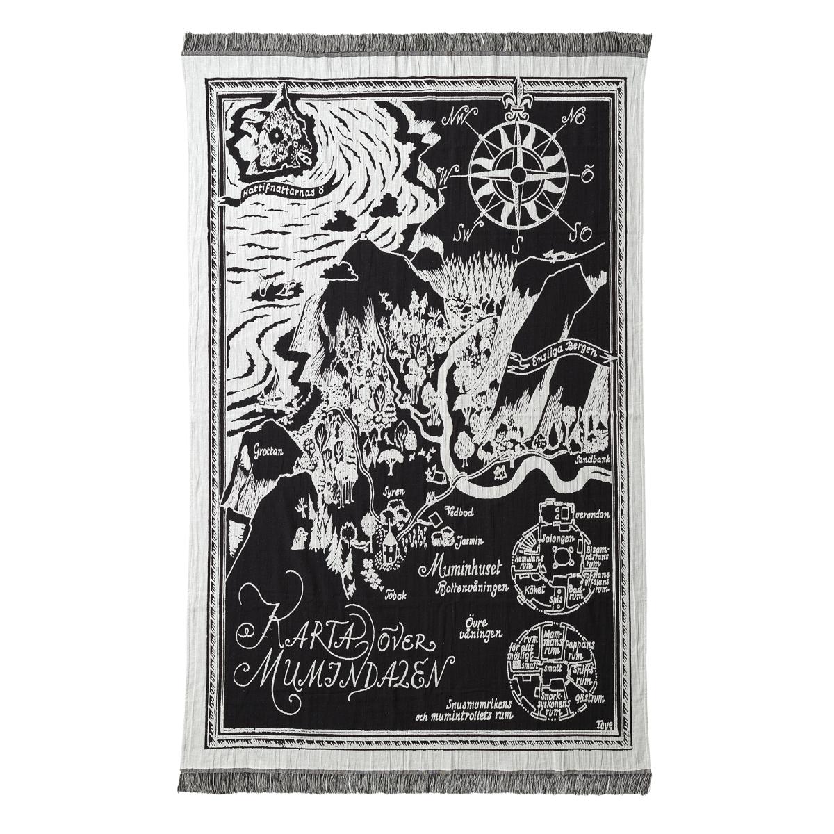 Moomin map throw Back - White – image 3