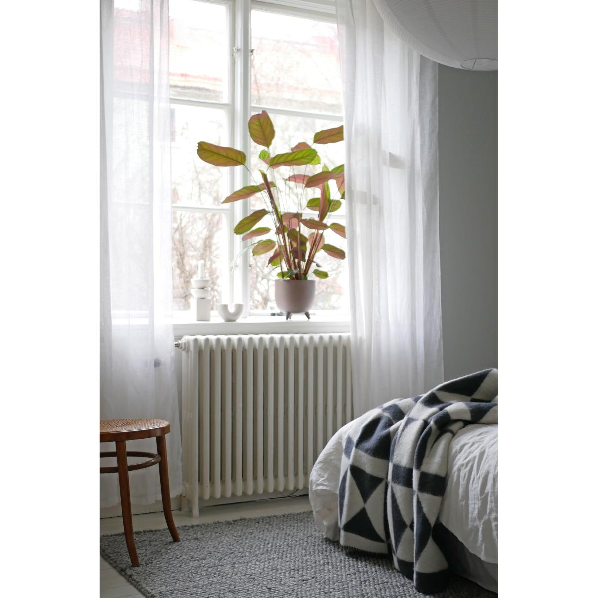 Bows wool throw 130x170 cm grey – image 2