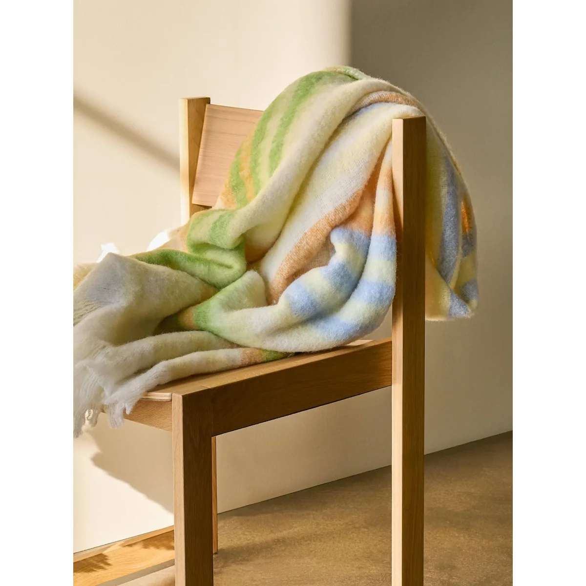 Hübsch Loom throw blanket Yellow 140x200 cm – image 2