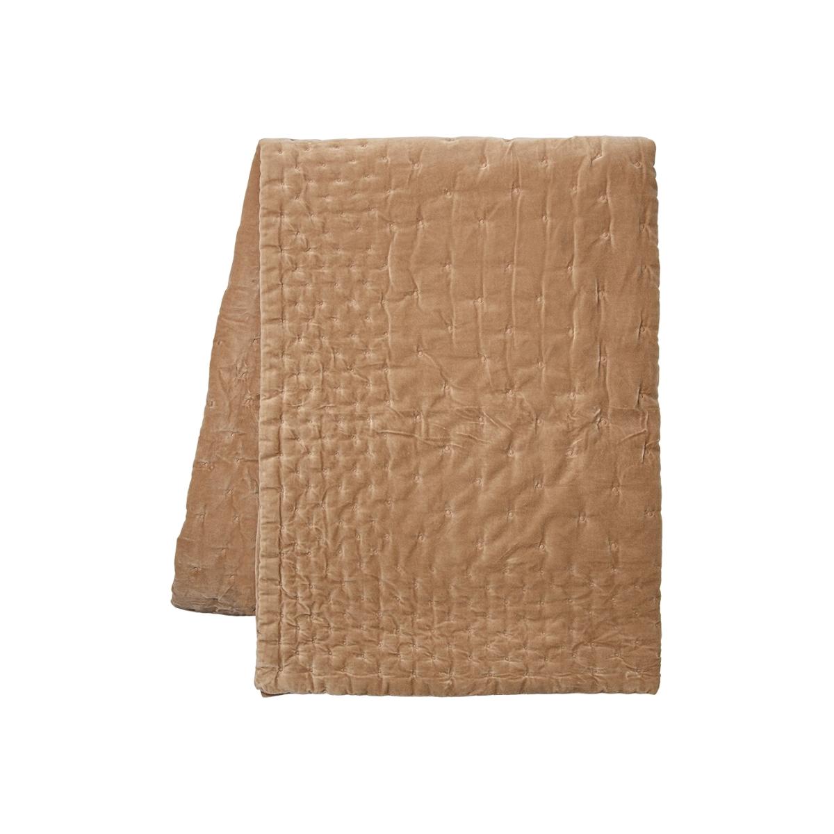 Paolo bedspread 260x270 cm Camel brown – image 1