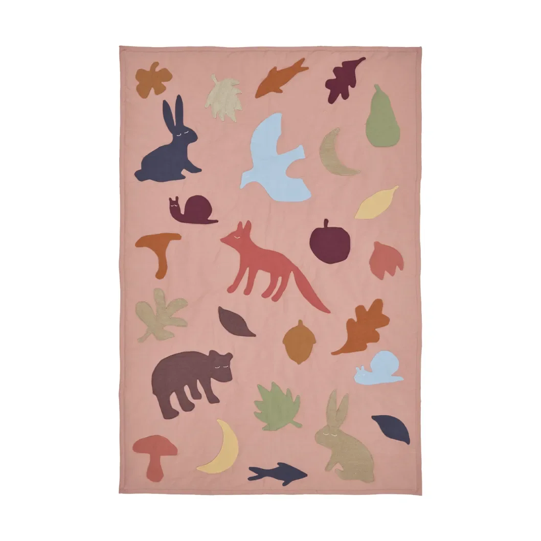 Ferm Living Lunden blanket Rose-multi 80x110 cm – image 2