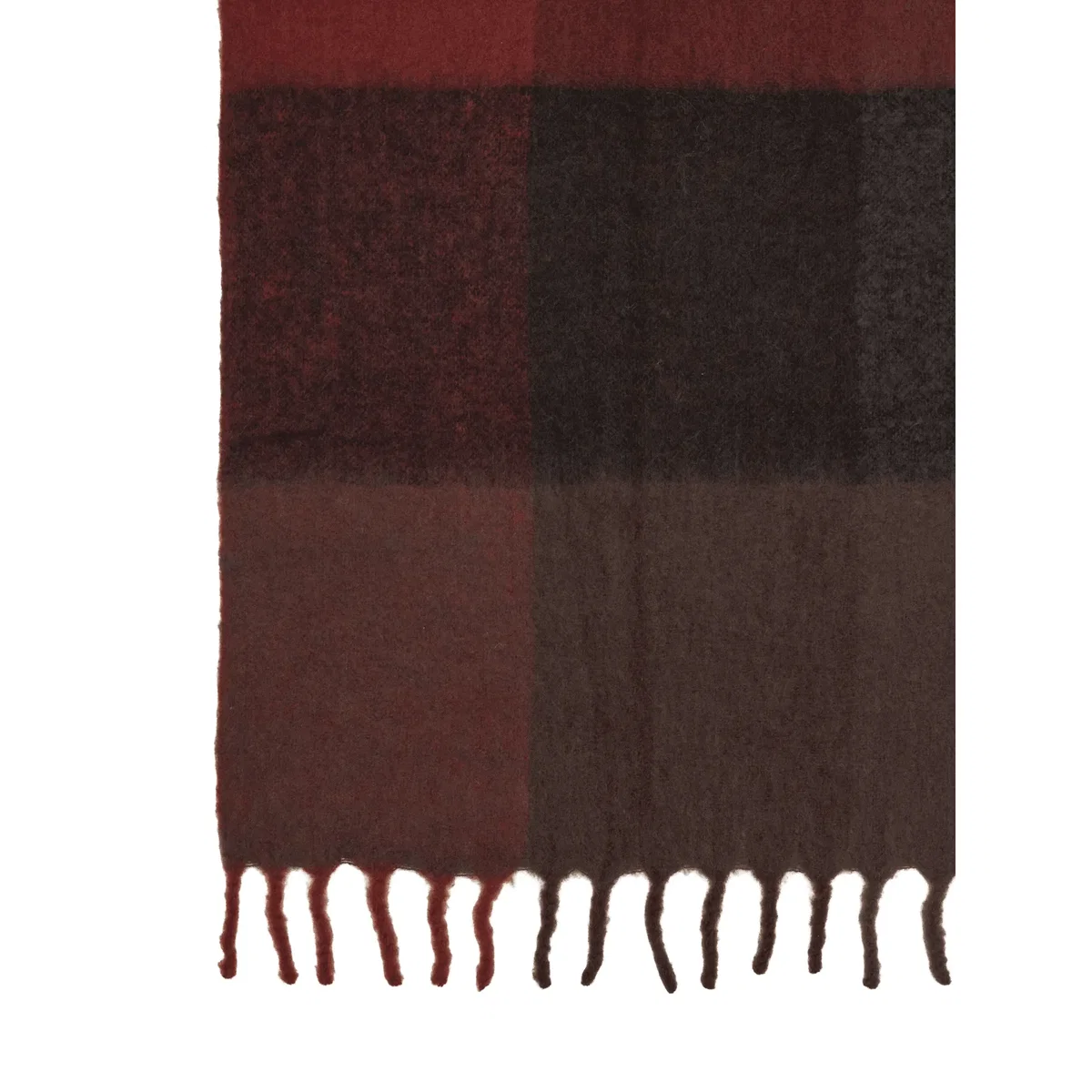 Ferm Living Blur mohair throw Dark chocolate-oxide red 130x170 cm – image 2