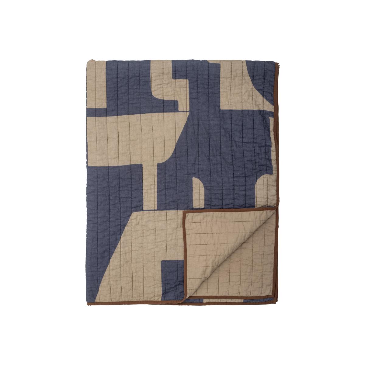 Bloomingville Roosi throw 130x150 cm Blue – image 1
