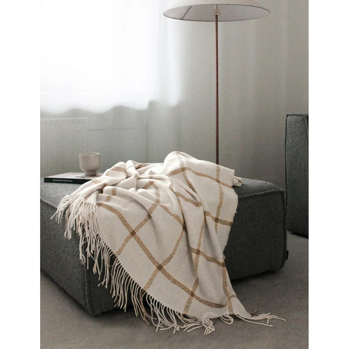 Elvang Denmark Tartan throw 130x190 cm Ivory – image 3